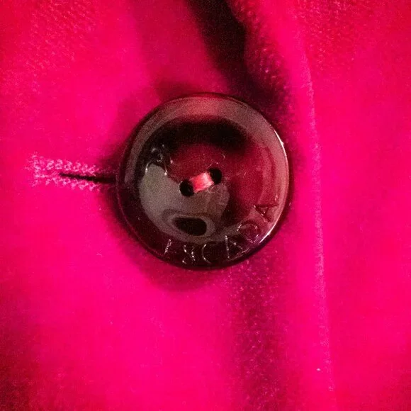 Vintage Escada Black Label Red Velvet Blazer - Picture 6 of 13